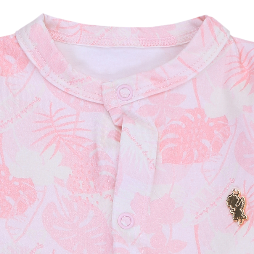 Macacão Bebê Presente De Anjo Com Botão Estampa Bichos Macacão Bebê Presente De Anjo Com Botão Estampa Bichos