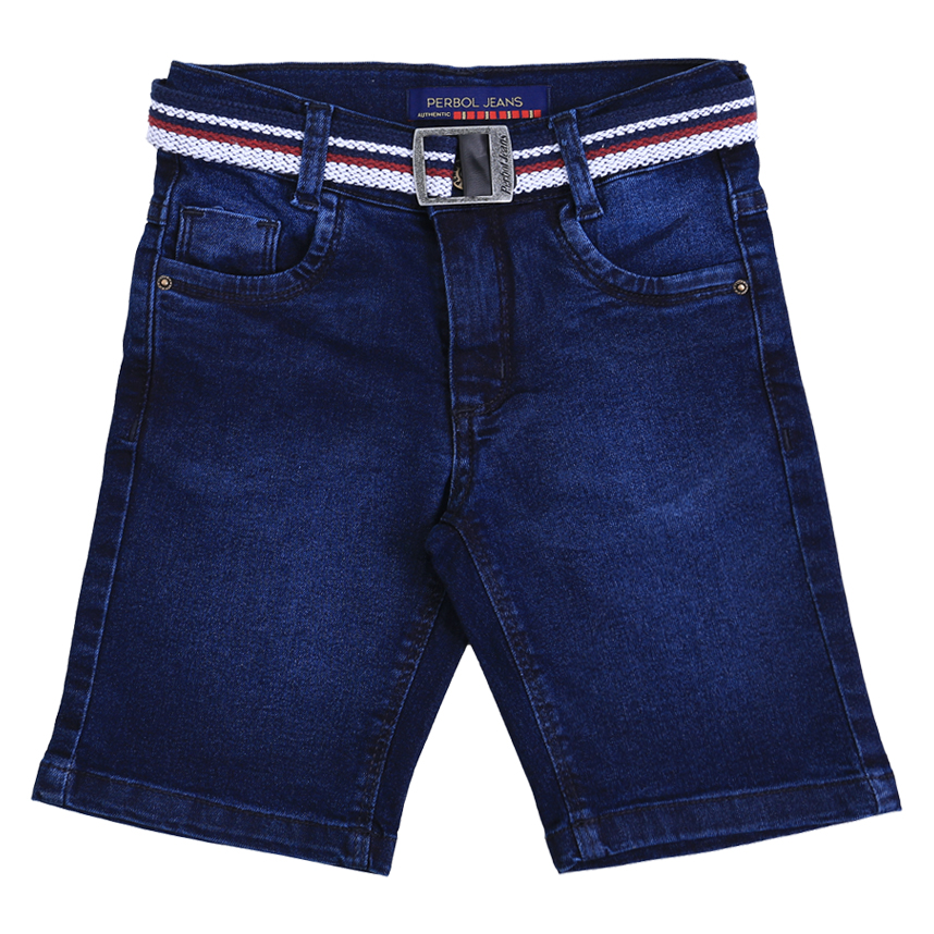 Bermuda jeans Infantil Perbol Used Leve Com Cinto