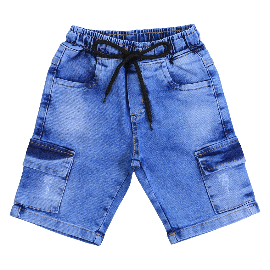 Bermuda jeans Juvenil Perbol Com Bolso Cargo