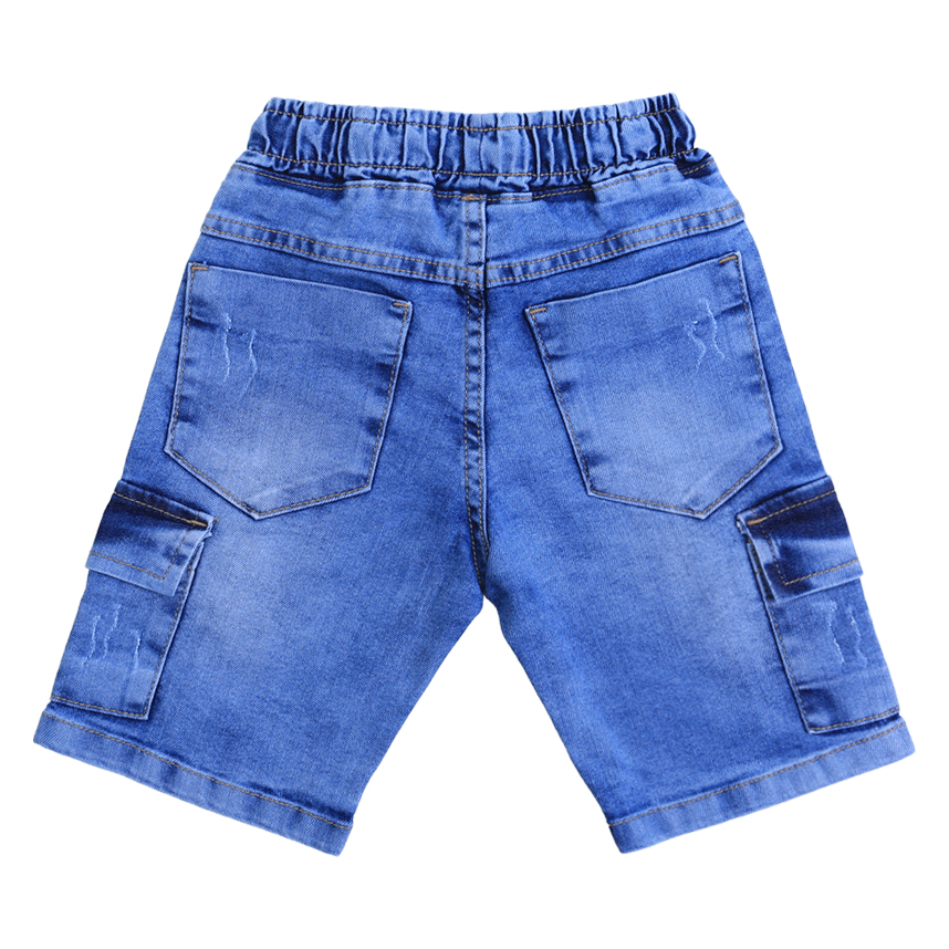 Bermuda jeans Juvenil Perbol Com Bolso Cargo