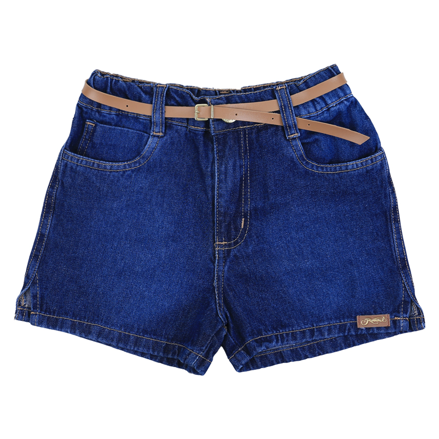 Short Jeans Juvenil Revert Com Cinto