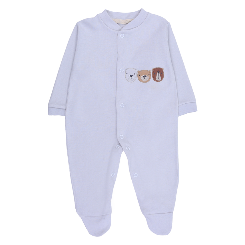 Macacão Longo Bebê Smoby Bordado Bichinhos