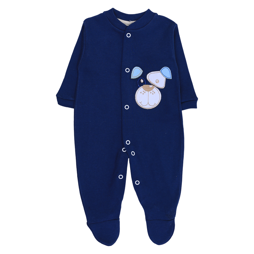 Macacão Longo Bebê Smoby Bordado Cachorro