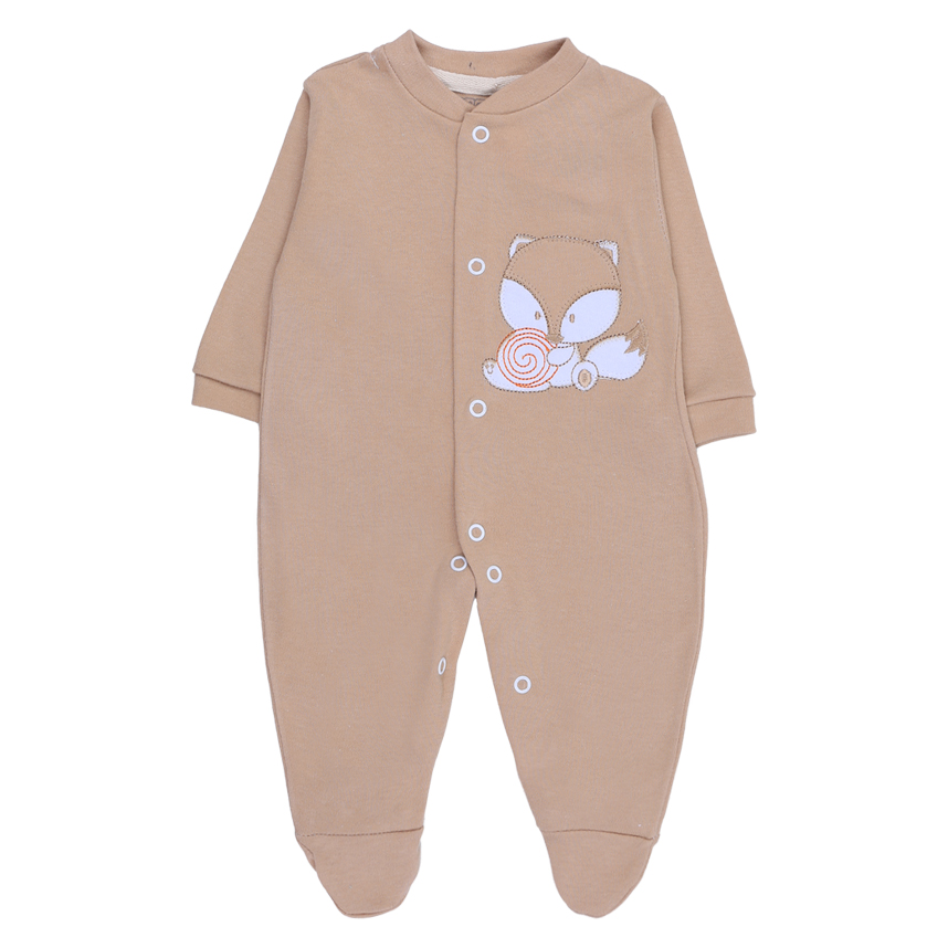 Macacão Longo Bebê Smoby Bordado Raposinha