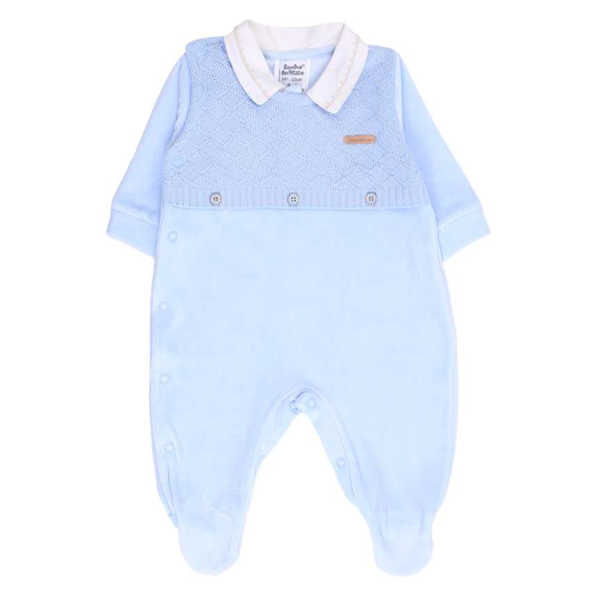 Saída De Maternidade Sonho Mágico Detalhe Gola 2 Peças