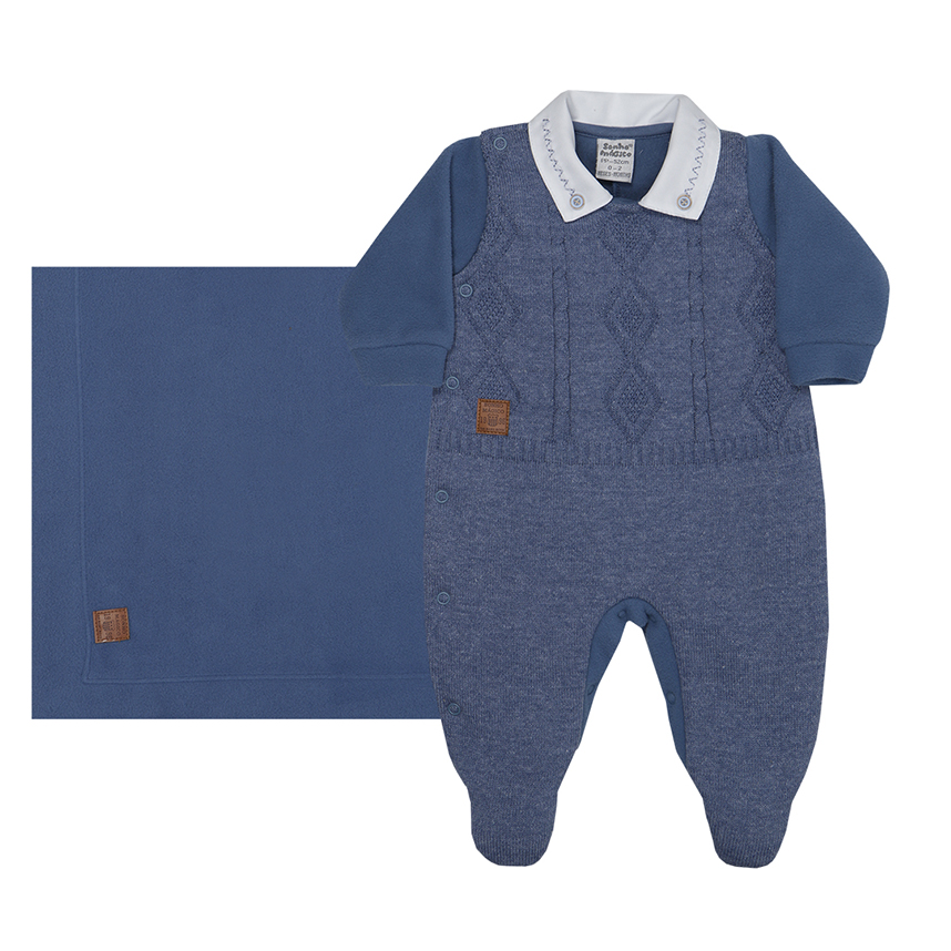 Macacão Longo Bebê Sonho Mágico Detalhe Na Pala Macacão Longo Bebê Sonho Mágico Detalhe Na Pala