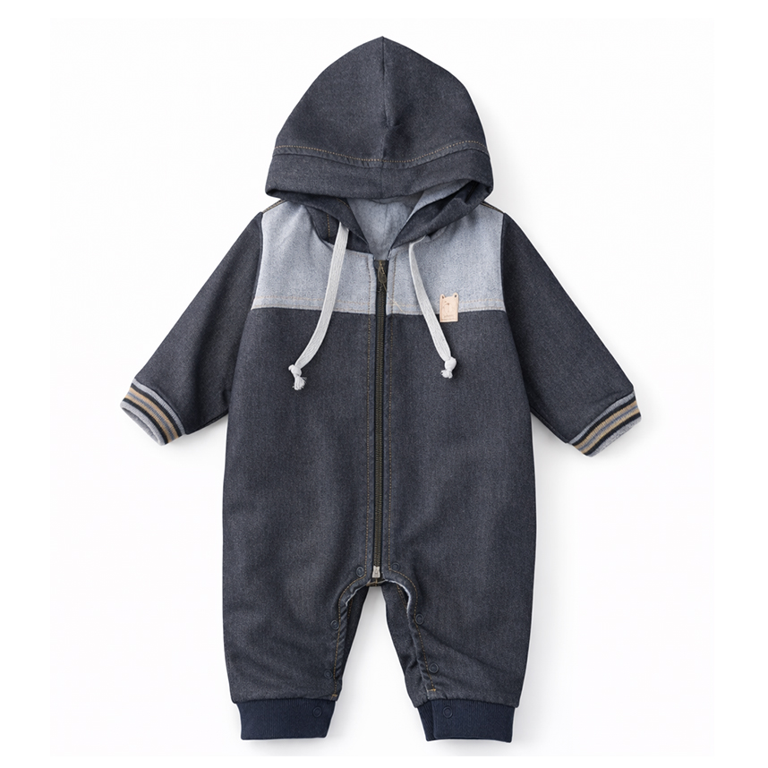 Macacão Longo Bebê Sonho Mágico Plush Com Capuz