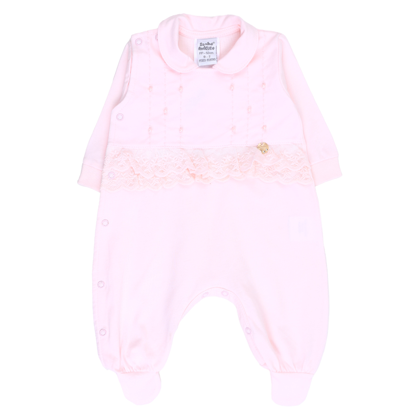 Saída Maternidade Sonho Mágico Renda E Pérolas 2 Peças