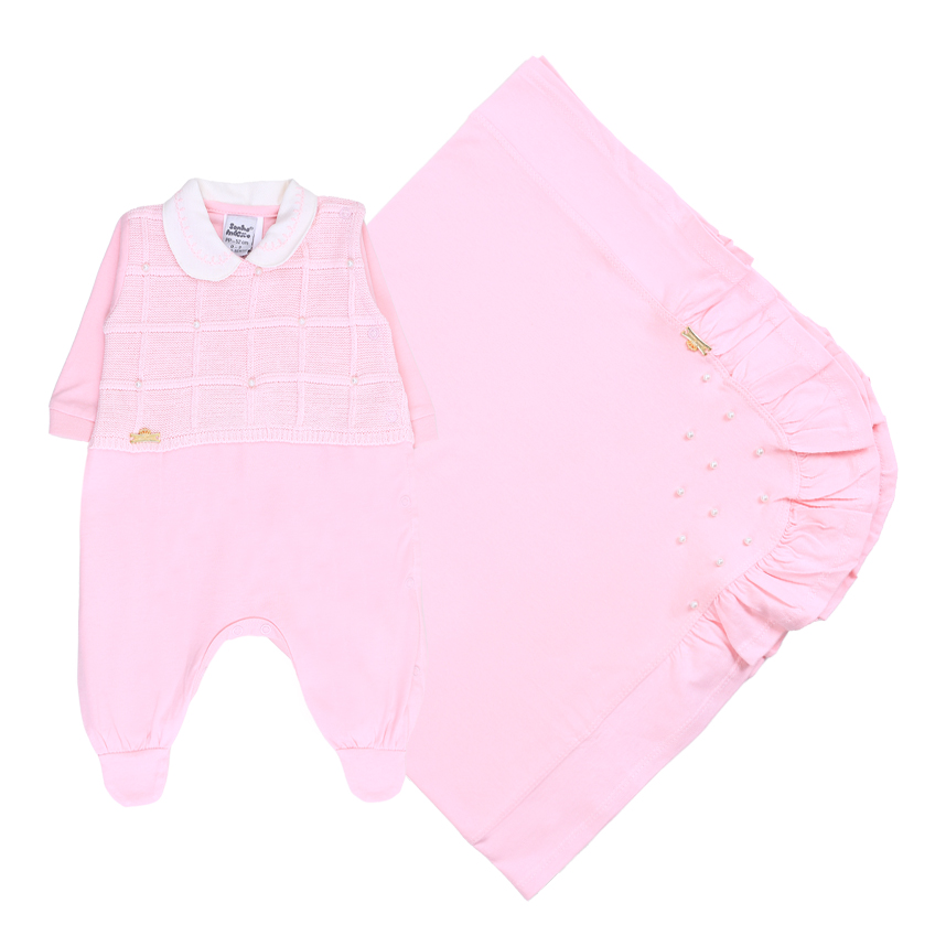 Saída Maternidade Sonho Mágico Pala Trabalhada 2 Peças