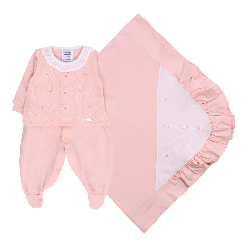 Saída Maternidade Sonho Mágico Gola Babado 2 Peças