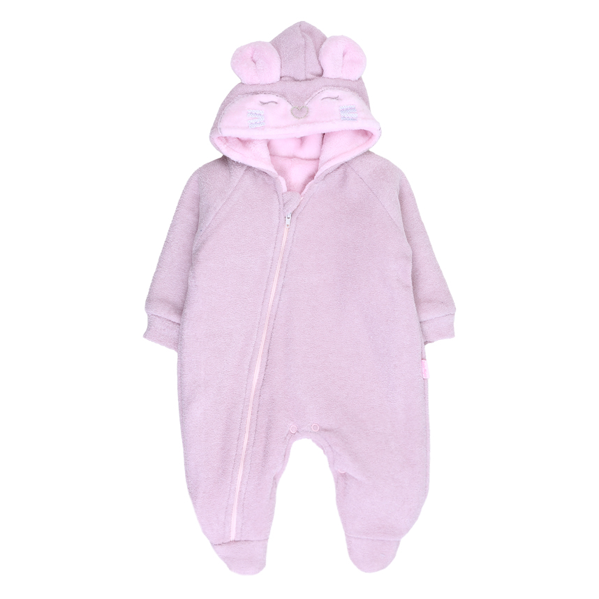 Macacão Longo Bebê Sonho Mágico Capuz Coelha