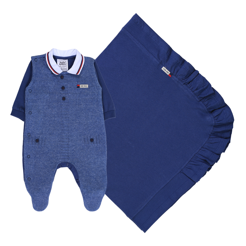 Saída Maternidade Sonho Mágico Gola Polo 2 Peças