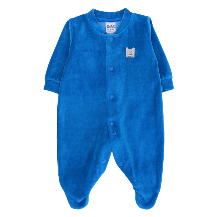 Macacão Longo Bebê Sonho Mágico Plush Com Botões