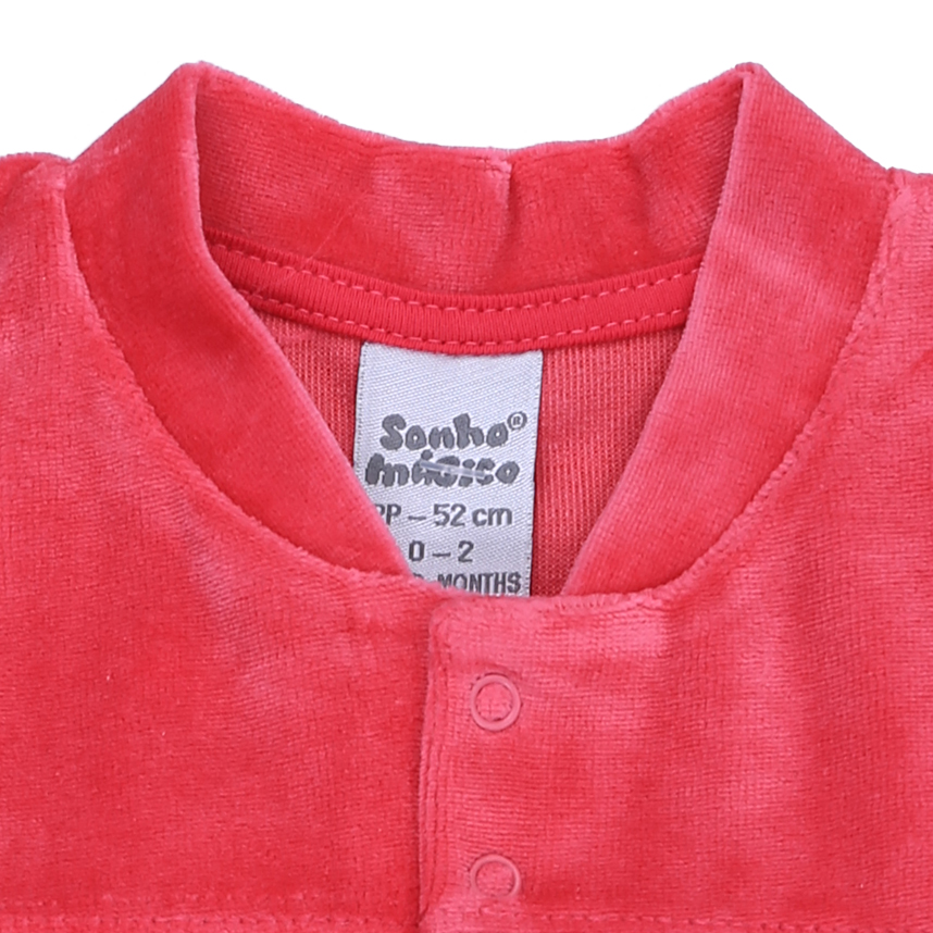 Macacão Longo Bebê Sonho Mágico Pala Princesa Macacão Longo Bebê Sonho Mágico Pala Princesa