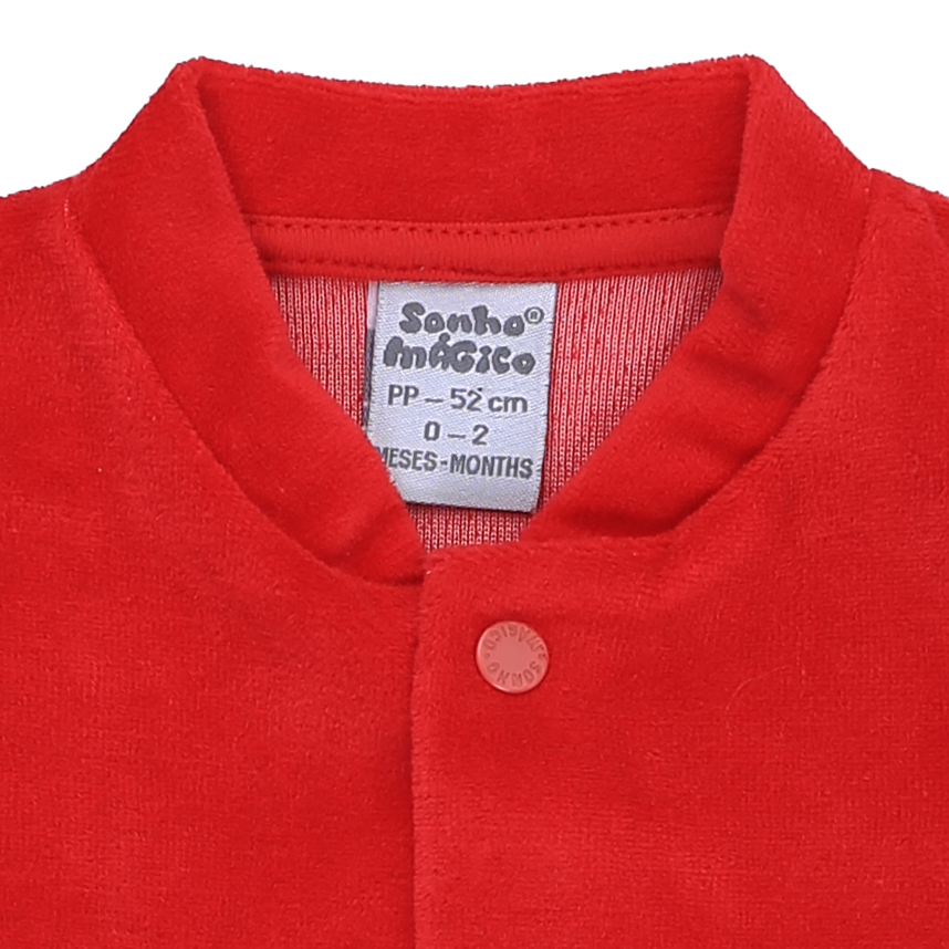 Macacão Longo Bebê Sonho Mágico Bordado Coelho Macacão Longo Bebê Sonho Mágico Bordado Coelho