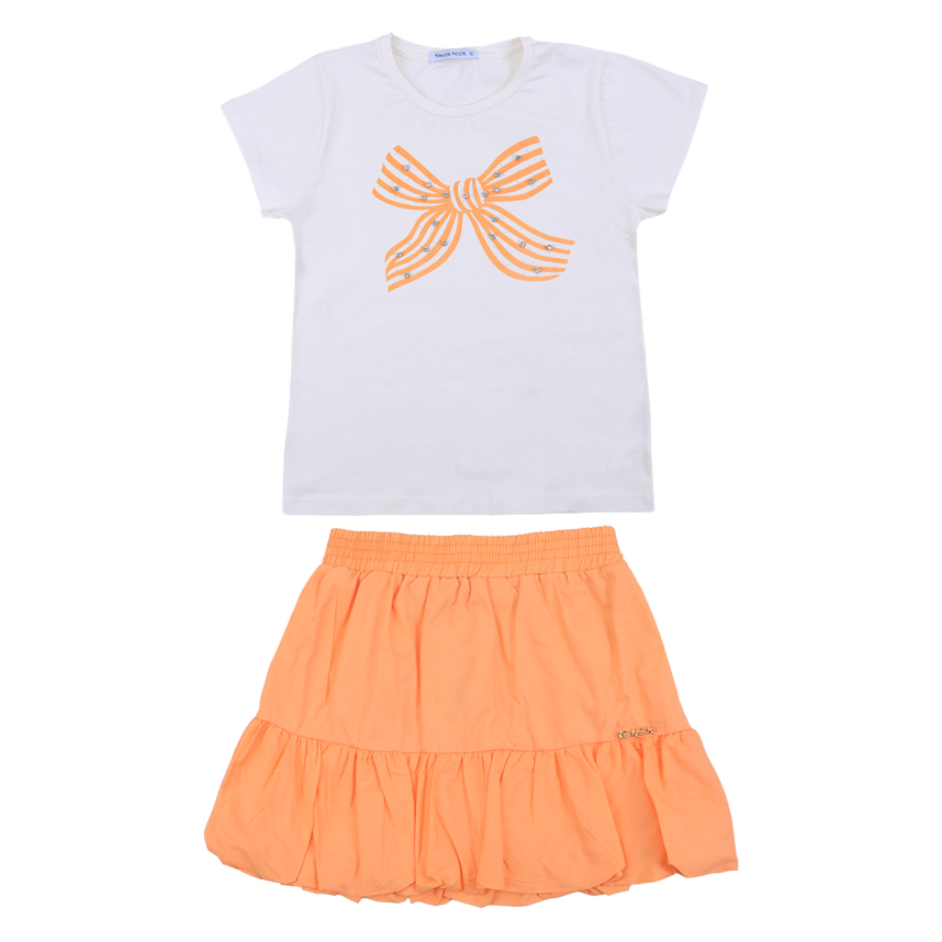 Conjunto Juvenil Trick Nick Blusa Com Laço E Saia Balonê