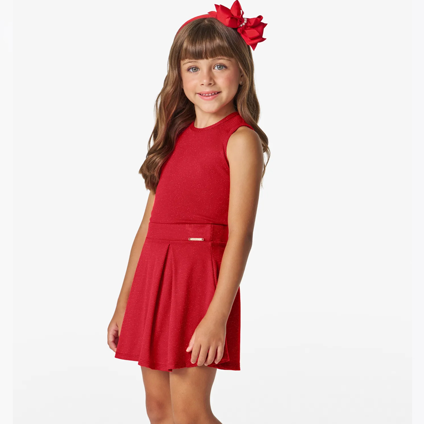 Conjunto Juvenil Trick Nick Blusa Cavada E Saia Prega Lurex Conjunto Juvenil Trick Nick Blusa Cavada E Saia Prega Lurex