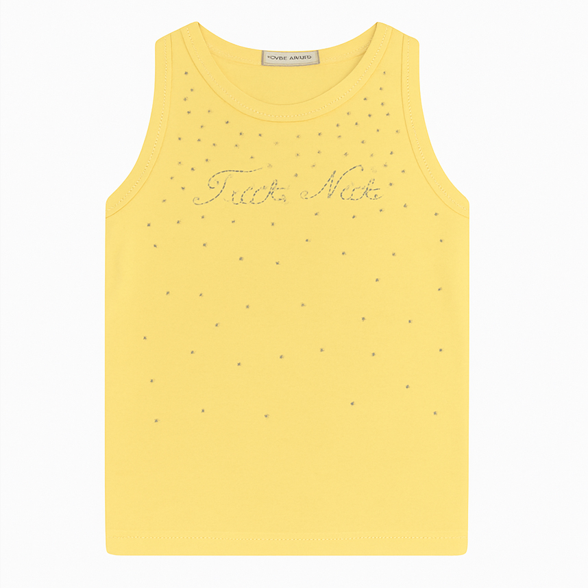 Blusa Juvenil Trick Nick Cavada Com Aplicação De Strass