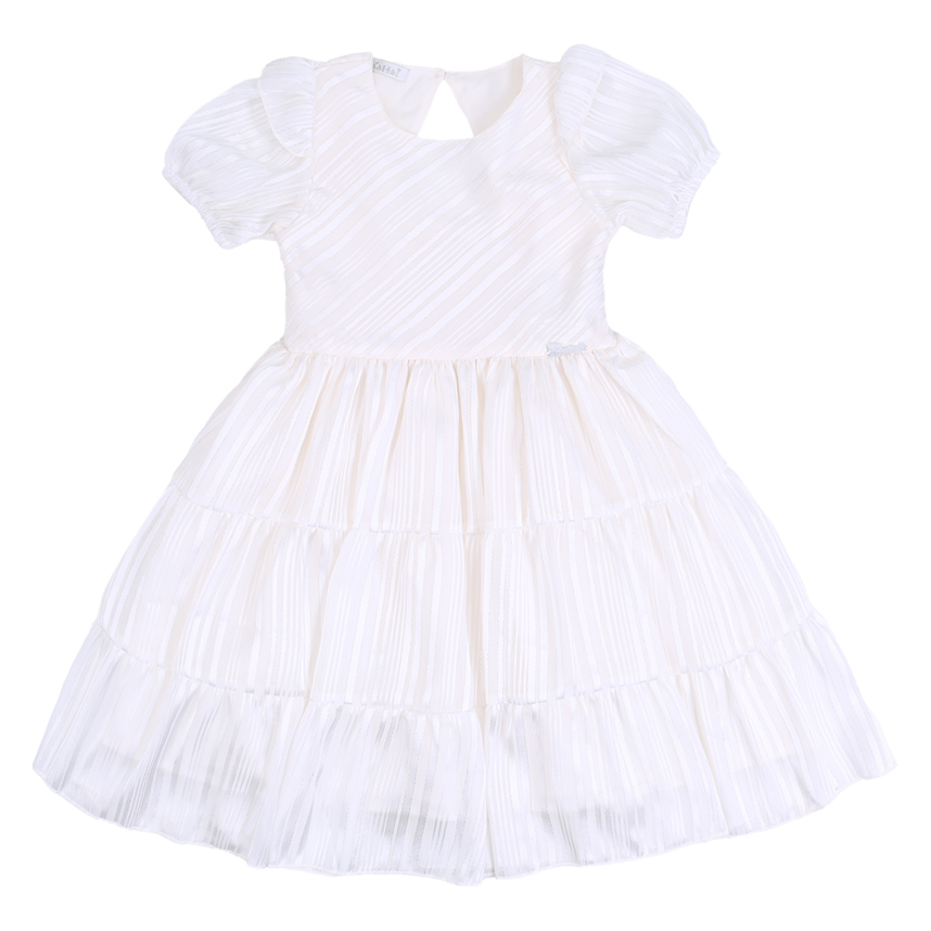 Vestido Infantil Cattai Estampa Listras Com Brilho
