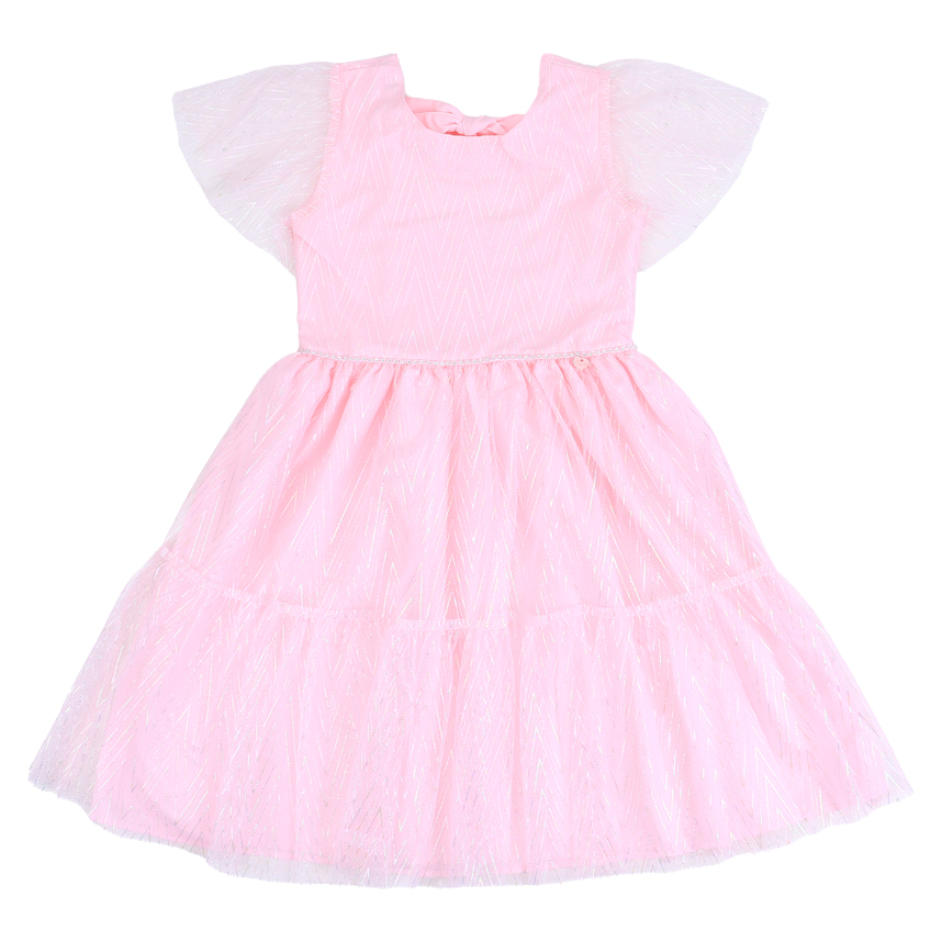 Vestido Infantil Cattai De Tule Zig Zag
