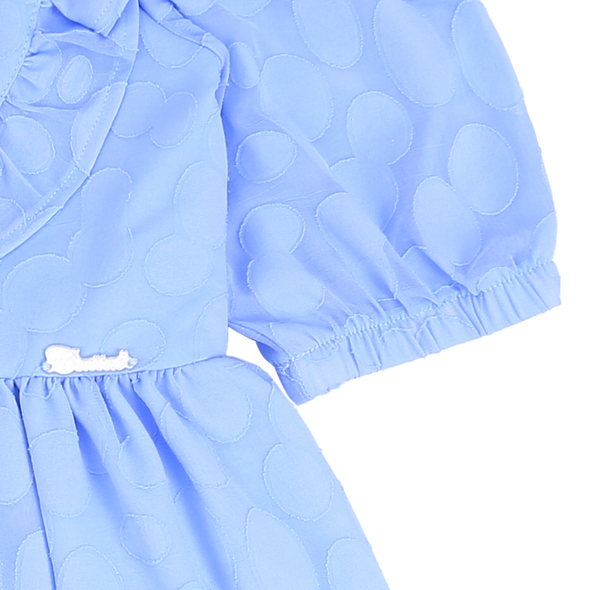 Vestido Infantil Cattai Babado E Bolinha No Peito Vestido Infantil Cattai Babado E Bolinha No Peito