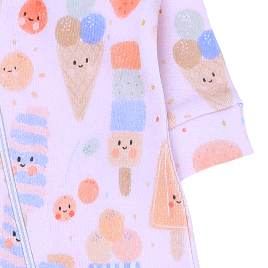 Macacão Longo Bebê Patimini Estampa Mix Sorvetes Macacão Longo Bebê Patimini Estampa Mix Sorvetes