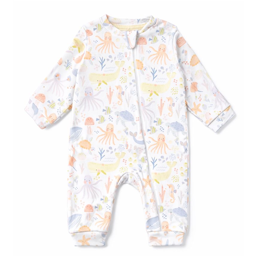 Macacão Longo Bebê Patimini Estampa Safari