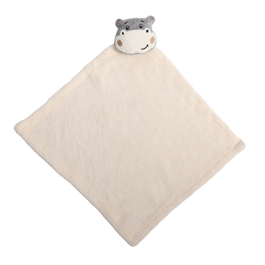 Naninha Bebê Everly Fleece Aplique Hipopótamo Gato