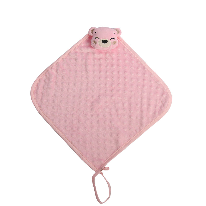 Naninha Bebê Everly Fleece Urso Com Prendedor De Chupeta