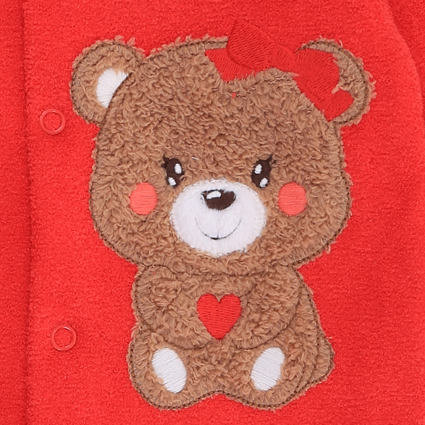 Macacão Longo Bebê Day By Day Buckle Com Botão Bordado Ursa Macacão Longo Bebê Day By Day Buckle Com Botão Bordado Ursa