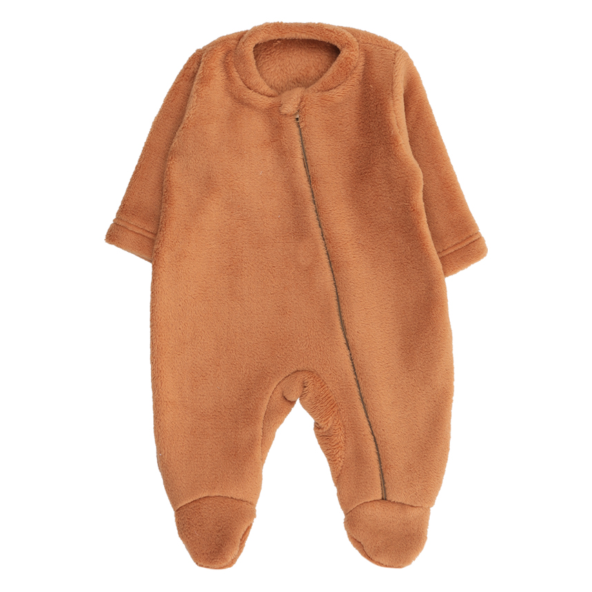 Macacão Longo Bebê Day By Day Soft Fleece Bordado Leão