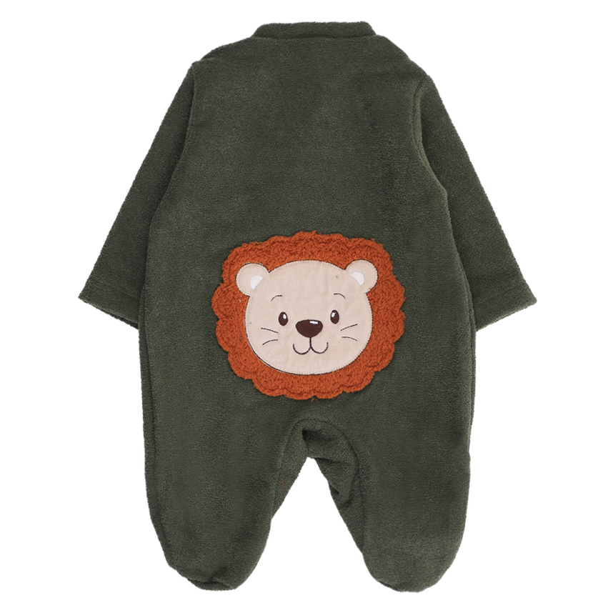 Macacão Longo Bebê Day By Day Soft Bucke Bordado Leão Macacão Longo Bebê Day By Day Soft Bucke Bordado Leão