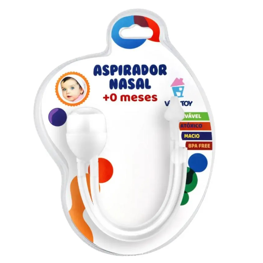 Aspirador Nasal Bebê Vila Toy De Sucção Branco
