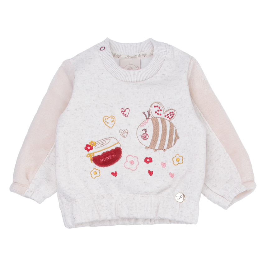 Conjunto Bebê Presente De Anjo Blusa Bordado Abelha E Calça Conjunto Bebê Presente De Anjo Blusa Bordado Abelha E Calça