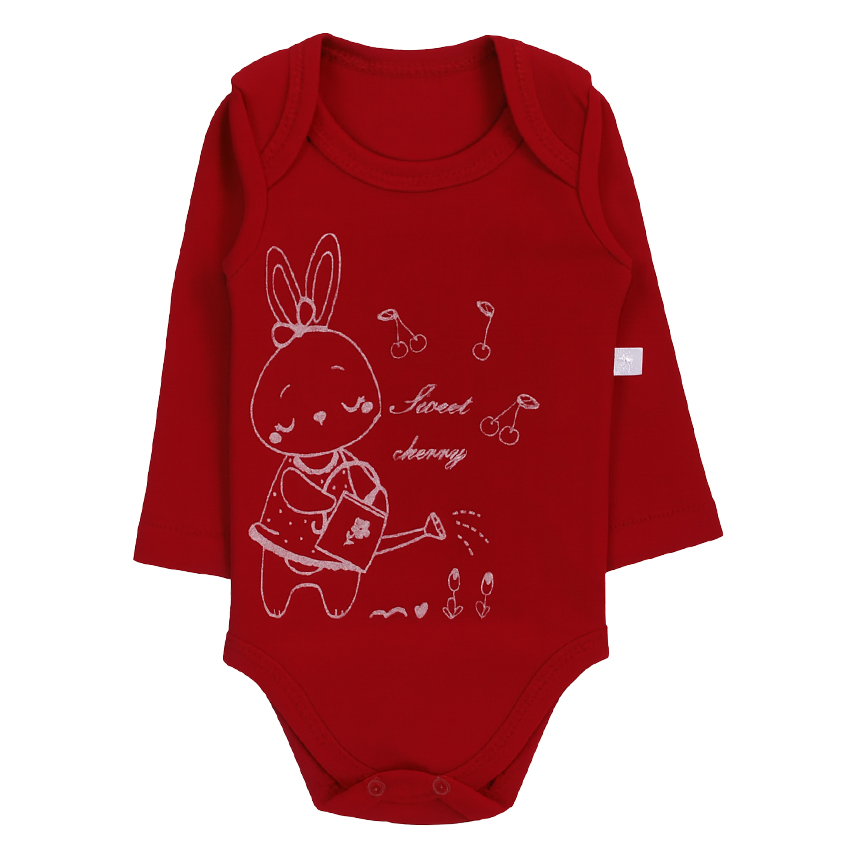 Kit Body Bebê Presente de Anjo Estampa Coelha 3 Peças