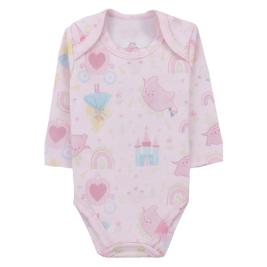 Kit Body Bebê Presente de Anjo Estampa Dinossauro 3 Peças