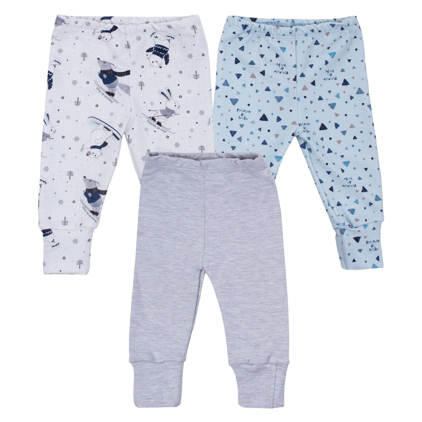 Kit Mijão Bebê Presente de Anjo Estampa Urso 3 Peças