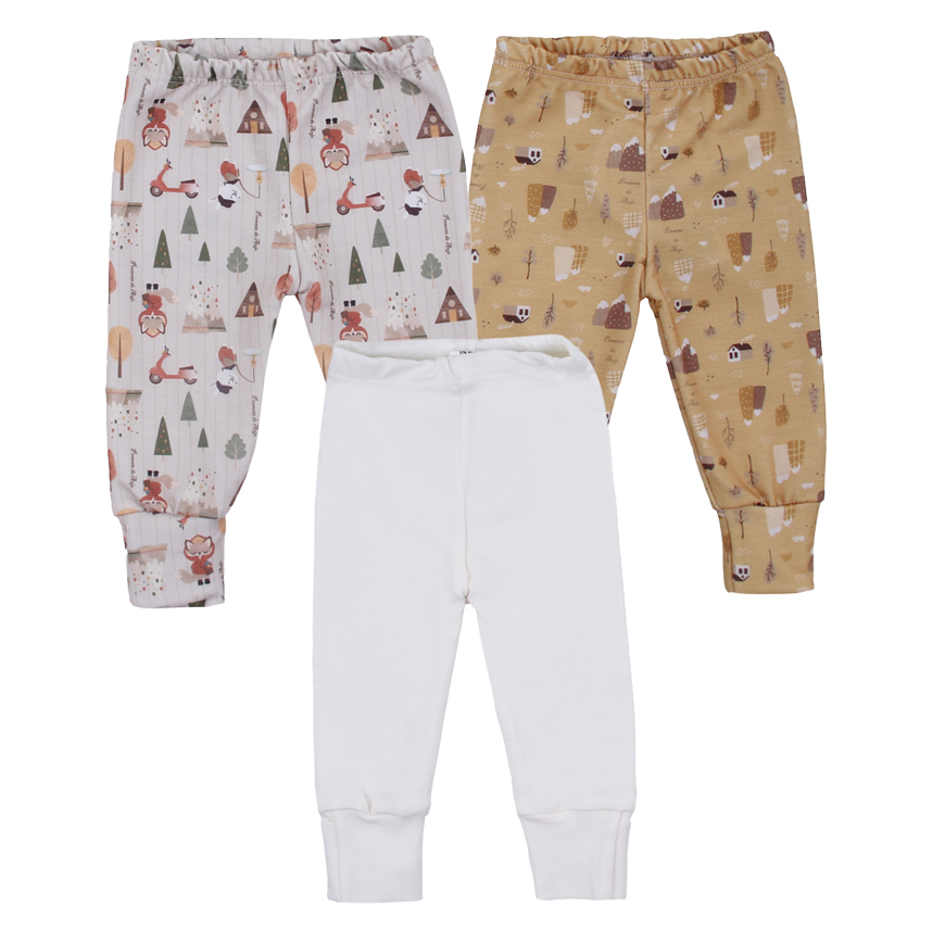 Kit Mijão Bebê Presente de Anjo Estampa Raposa 3 Peças