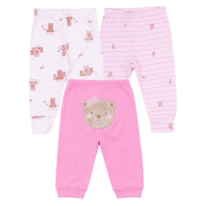 Kit Mijão Bebê Kiko Baby Estampa E Bordado Urso 3 Peças Kit Mijão Bebê Kiko Baby Estampa E Bordado Urso 3 Peças