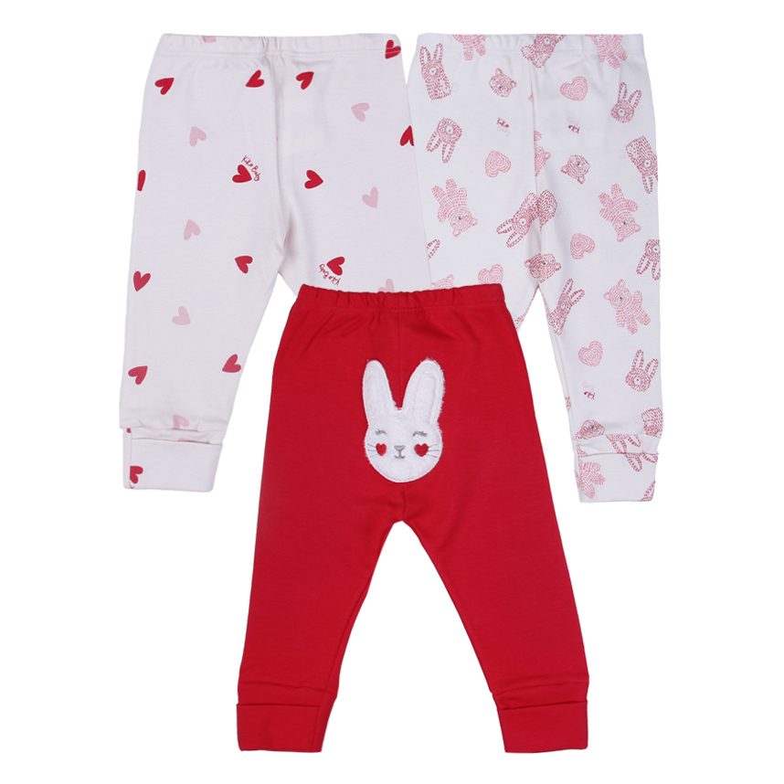 Kit Mijão Bebê Kiko Baby Menina Estampa Bichos 3 Peças Kit Mijão Bebê Kiko Baby Menina Estampa Bichos 3 Peças