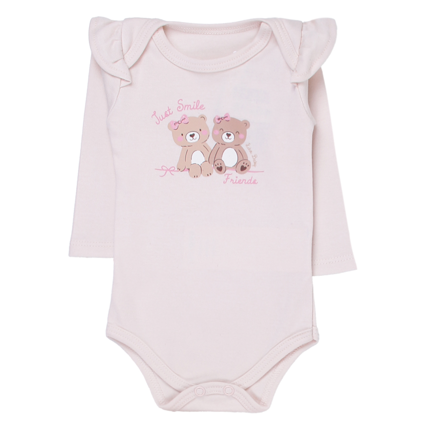 Conjunto Bebê Kiko Baby Body Estampa Urso E Calça