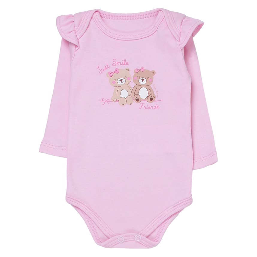 Conjunto Bebê Kiko Baby Body Estampa Urso E Calça