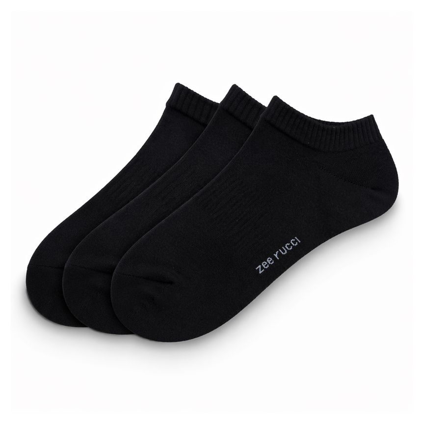 Meia Masculina Invisível Zee Rucci Com 3 Peças