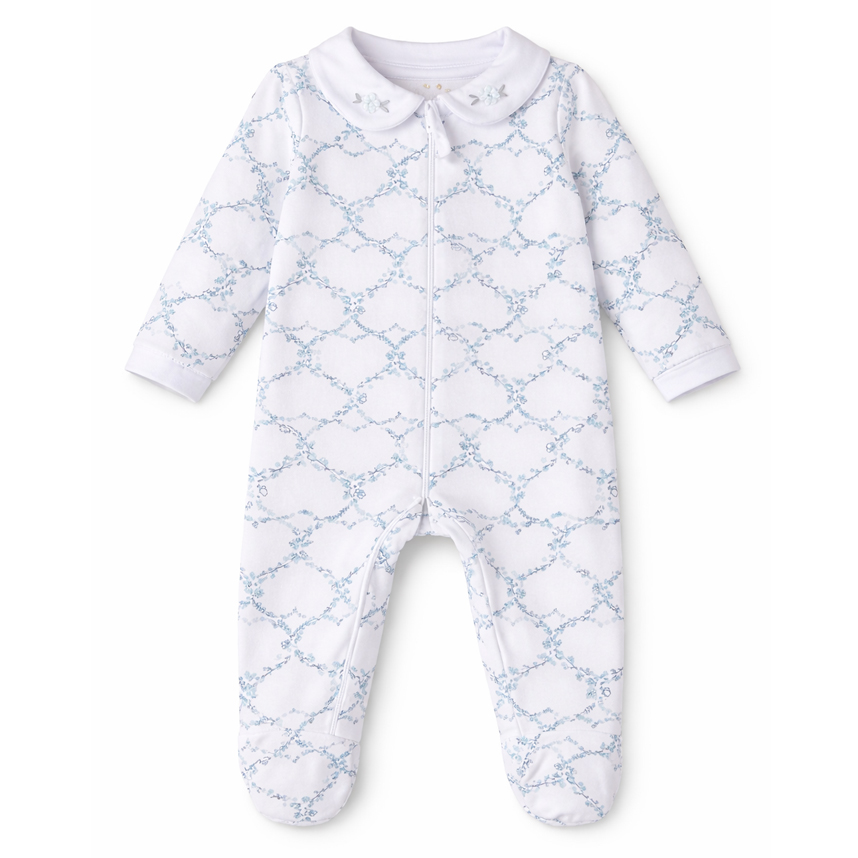 Macacão Longo Bebê Kiko Baby Com Gola Estampa Coração