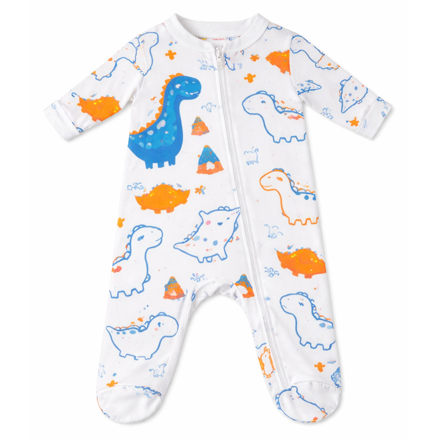 MacacãoLongo Bebê Kiko Baby Estampa Dinossauro