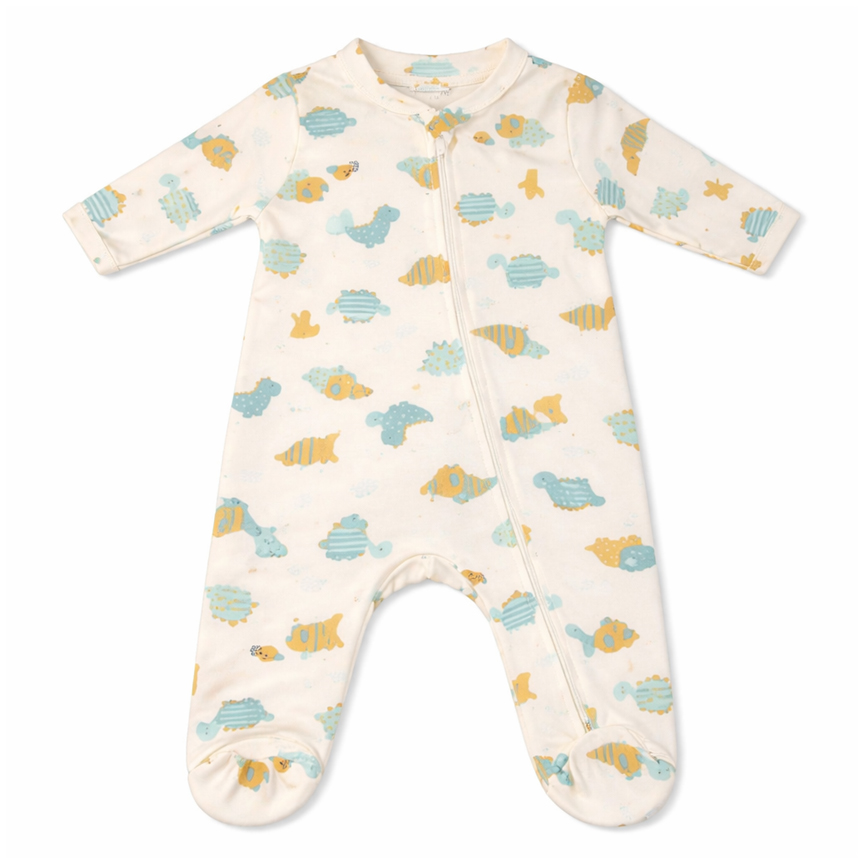 Macacão Longo Bebê Kiko Baby Estampa Dinossauro