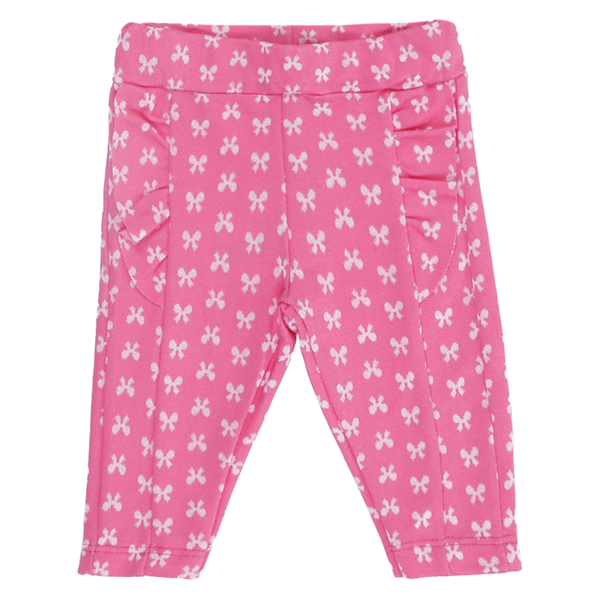 Conjunto Bebê Iaze Body Manga Longa Bordado Laço e Calça