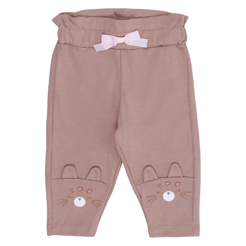 Conjunto Bebê Iaze Body Manga Longa Poá Onça e Calça