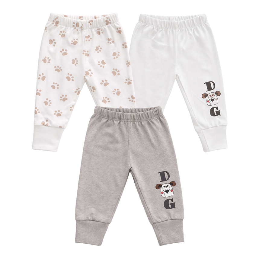 Kit Mijão Bebê Petutinha Estampa Cachorro 3 Peças