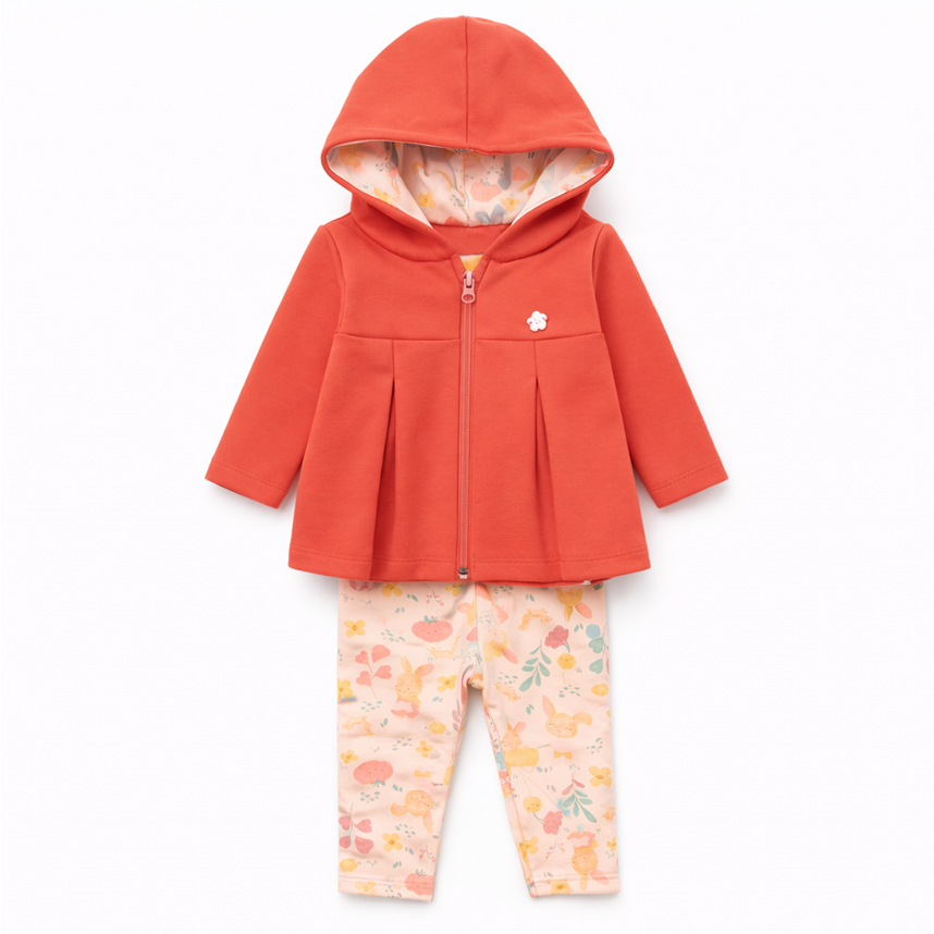 Conjunto Bebê Brandili Jaqueta Soft E Calça Legging